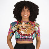 Princess Tea Time Cropped Sweater Cropped Sweater - Thathoodyshop