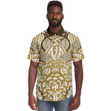 Brown Amarillo S/S Button Down Shirt Short Sleeve Button Down Shirt - AOP - Thathoodyshop