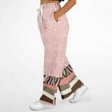 Pink Geo Zebra SW Signature Bellbottoms Flare Leg Joggers - Thathoodyshop