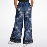 Blue Mystic Flare Leg Joggers Flare Joggers - Thathoodyshop