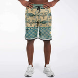 Bon Voyage Basketball Shorts Basketball Short Rib - AOP - Thathoodyshop