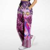 Purple Jamboree Flare Leg Joggers Bellbottoms - Thathoodyshop