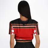 Gold Line Trio Cropped Sweater Athletic Cropped Short Sleeve Sweatshirt - AOP - Thathoodyshop
