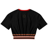 Gold Line Black Cropped Sweater Cropped Sweater - Thathoodyshop