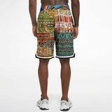 Mother Lode African Print Basketball Shorts Basketball Shorts - Thathoodyshop