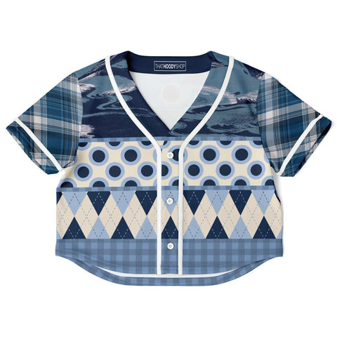 Blueberry Hill Cropped Baseball Jersey Cropped Baseball Jersey - Thathoodyshop