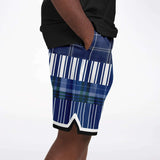 Fair Isle Blue Basketball Shorts Basketball Short Rib - AOP - Thathoodyshop