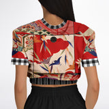 I Am Geisha Cropped Sweater Cropped Short Sleeve Sweater - Thathoodyshop