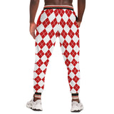 Gold Line Red Argyle Unisex Joggers Joggers - Thathoodyshop