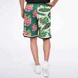 Tropical Reflection Basketball Shorts Basketball Short Rib - AOP - Thathoodyshop