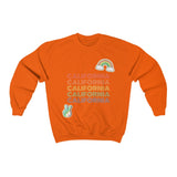 Peace Love & California HD Crewneck Sweatshirt - Thathoodyshop