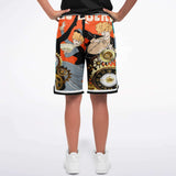 Dance Steps Pinstripe Basketball Shorts Basketball Shorts - Thathoodyshop