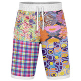 Mercury Retrograde Patchwork Basketball Shorts Basketball Short Rib - AOP - Thathoodyshop