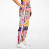 Bahama Mama Pink Patchwork Unisex Eco-Poly Cargo Joggers Cargo Pants - Thathoodyshop