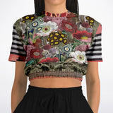 Remembering Woodstock Floral Cropped Sweater Cropped Sweater - Thathoodyshop