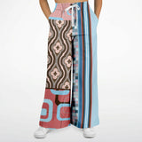 Pink Geo Retro SW Patchwork Bellbottoms Bellbottoms - Thathoodyshop