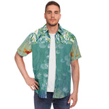 My Little Mermaid S/S Button Down Shirt Short Sleeve Button Down Shirt - AOP - Thathoodyshop