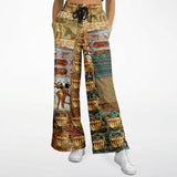 Mother Lode African Print SW Stretchy Phat Bellbottoms Flare Leg Joggers - Thathoodyshop