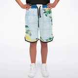 Lemony-Fresh Basketball Shorts Basketball Short Rib - AOP - Thathoodyshop