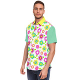 Oopsie Daisy S/S Button Down Shirt Short Sleeve Button Down Shirt - AOP - Thathoodyshop