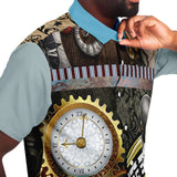 Steampunk Warrior S/S Button Down Shirt Short Sleeve Button Down Shirt - AOP - Thathoodyshop