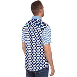 Blues Clues S/S Button Down Shirt Short Sleeve Button Down Shirt - AOP - Thathoodyshop