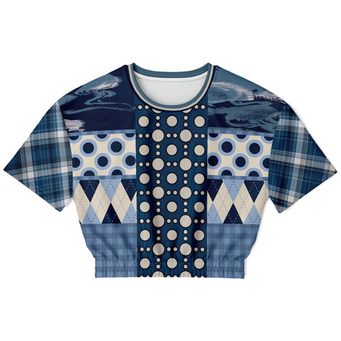 Blueberry Hill Cropped Sweater Cropped Short Sleeve Sweater - Thathoodyshop