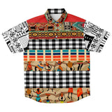 Africa Bombastic Button Down Shirt Short Sleeve Button Down Shirt - Thathoodyshop