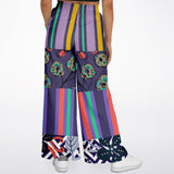 Purple Flurry Flare Leg Joggers Flare Joggers - Thathoodyshop