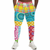 Maui Waui Hawaiian Patchwork Unisex Fleece Joggers Joggers - Thathoodyshop