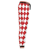 Gold Line Red Argyle Unisex Joggers Joggers - Thathoodyshop