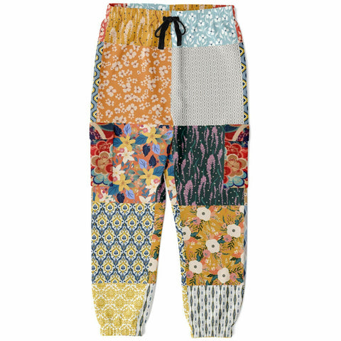 Tallulah Bankhead Patchwork Cargo Sweats Cargo Pants - Thathoodyshop