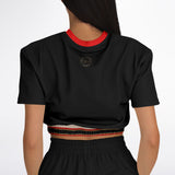 Gold Line Black Cropped Sweater Cropped Sweater - Thathoodyshop