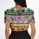 Green Apple Soho Cropped Sweater Cropped Short Sleeve Sweater - Thathoodyshop