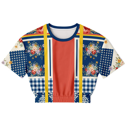 Porcelain Fleur Cropped Sweater Cropped Sweater - Thathoodyshop