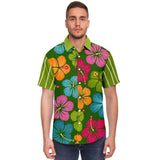 The Tiki God S/S Button Down Shirt Short Sleeve Button Down Shirt - AOP - Thathoodyshop