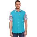 South Beach S/S Button Down Shirt Short Sleeve Button Down Shirt - AOP - Thathoodyshop