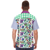 Purple Majesty S/S Button Down Shirt Short Sleeve Button Down Shirt - AOP - Thathoodyshop