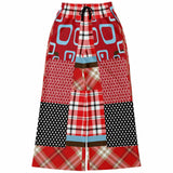 Red Pacific Palisades Patchwork Plaid Bellbottoms Bellbottoms - Thathoodyshop