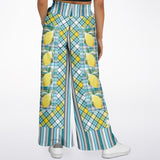 Lemon Zest Striped Flare Leg Joggers Flare Joggers - Thathoodyshop