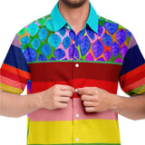 Rainbow-Tastic S/S Button Down Shirt Short Sleeve Button Down Shirt - AOP - Thathoodyshop