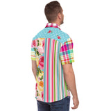 Parade of Roses S/S Button Down Shirt Short Sleeve Button Down Shirt - AOP - Thathoodyshop