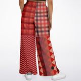 Toscana Red Flare Leg Joggers Athletic Flare Jogger - AOP - Thathoodyshop