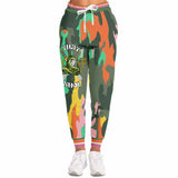 THS Snake Bite Orange Camo Fleece Joggers Joggers - Thathoodyshop