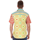 Kaleidoscope S/S Button Down Shirt Short Sleeve Button Down Shirt - AOP - Thathoodyshop