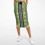 Green Caravan Pocket Maxi Skirt Long Pocket Skirt - Thathoodyshop