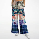 Dolores Park Paisley Plaid Bellbottoms Flare Leg Pants - Thathoodyshop