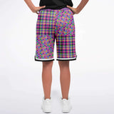 Mercury Retrograde Polka Plaid Basketball Shorts Basketball Shorts - Thathoodyshop