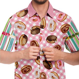 Give Me Some Sugar S/S Button Down Shirt Short Sleeve Button Down Shirt - AOP - Thathoodyshop