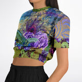 Purple Fusion Cropped Sweater Cropped Sweater - Thathoodyshop